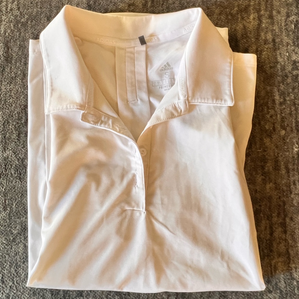 Adidas White Polo Shirt